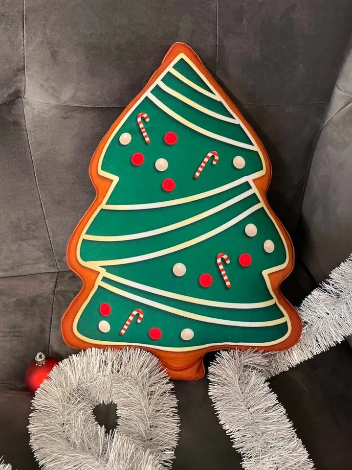 Christmas tree green shaped pillow / christmas tree cushion / christmas decorative pillow / christmas tree ginger pillow / xmas tree cushion
