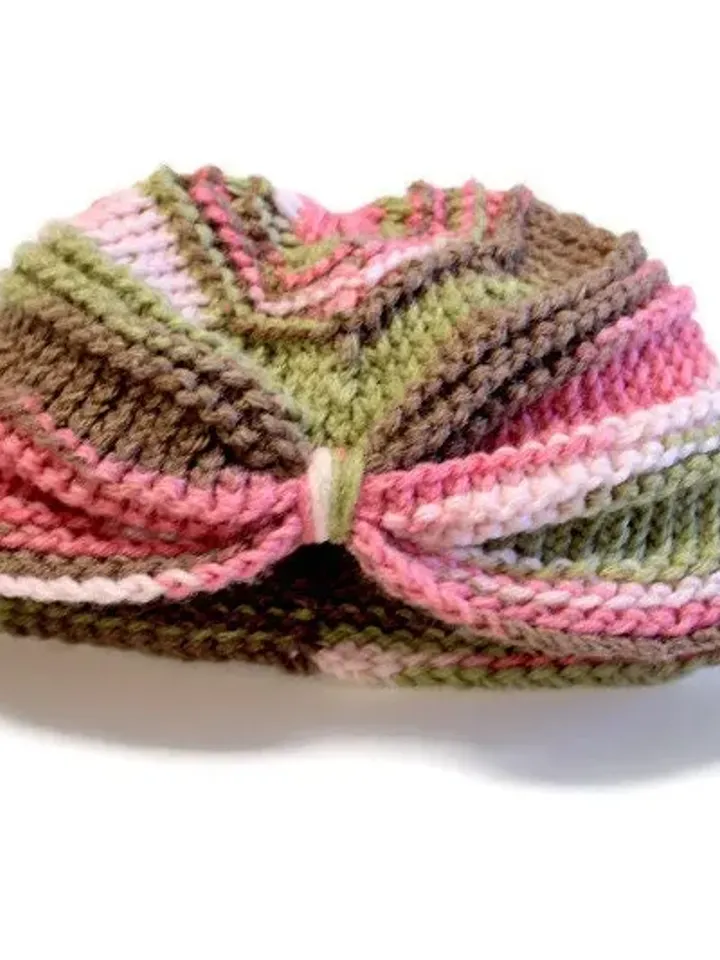 Multi Colored Knit Yarn Beanie Hat with Synched Up Front, Kids and Babies, Baby Hat, Baby Shower Gift Ideas for New Moms, Infant Crib Hat