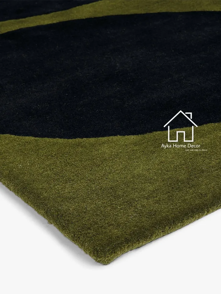 Flora Design Rug Hand Tufted Wool Area Rug Modern Area Rug Handmade Area Rug Hand Tuft Rugs Morden Rugs Living / Vintage Rug / Christmas