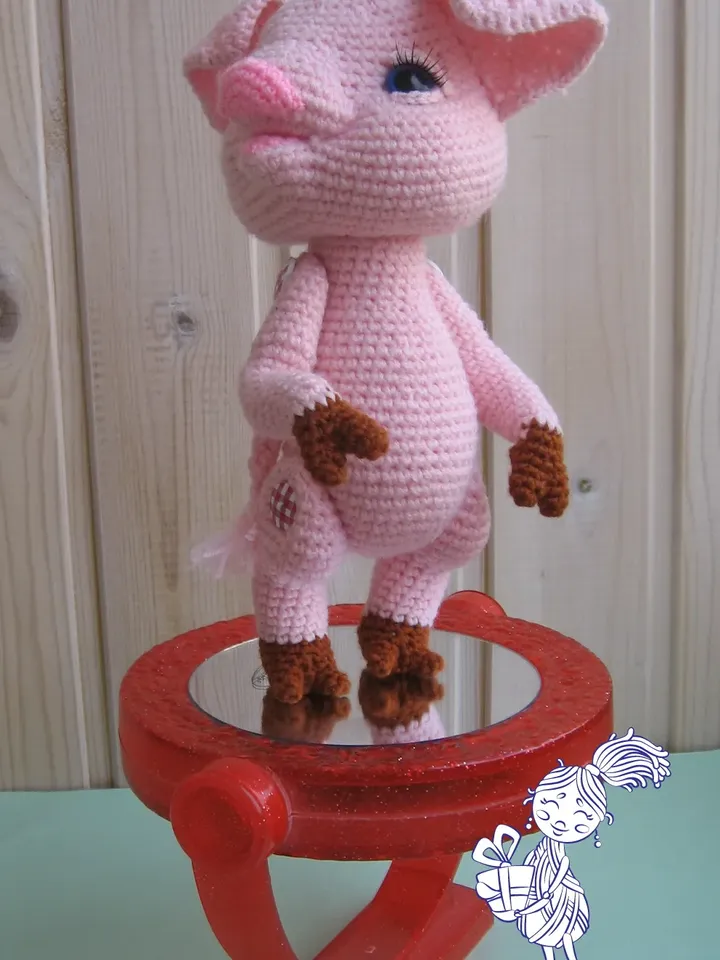 TUTORIAL: Charming PIGGY-TWIGGY crochet pattern*