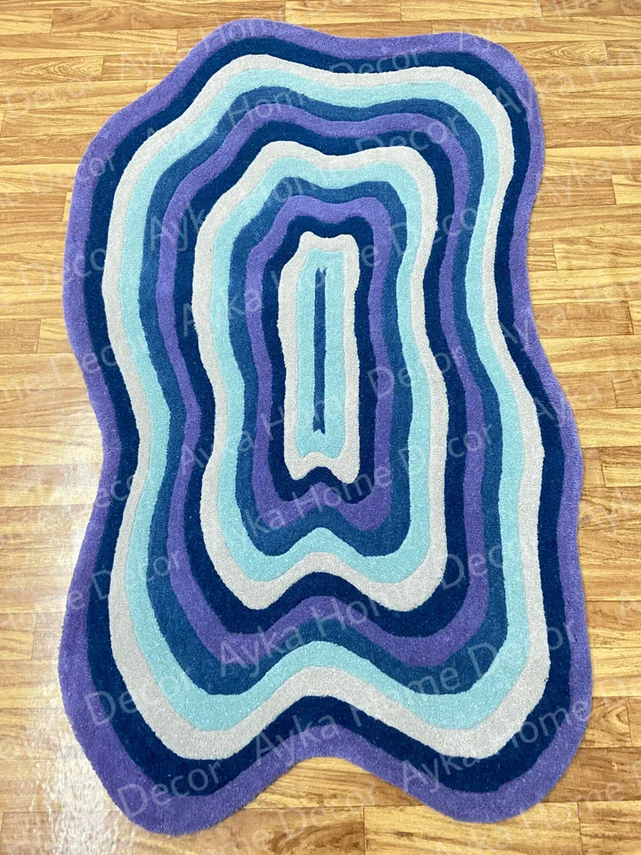Anthena Hand Tufted 100% Pure Woolen Area Rug For Hall Kitchen Living Room Bed Room Bath Room Dining Room Kids Room Carpet / Christmas