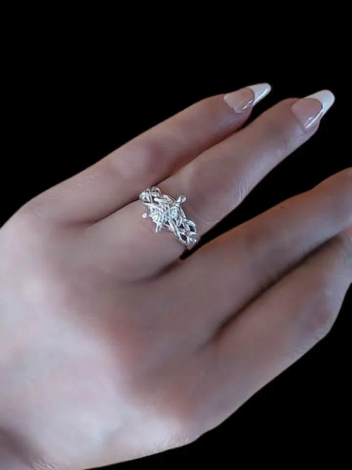 Sterling Silver Turtle Puzzle Ring Thumb Ring 4 piece puzzle ring Puzzle ring for men or women sizes 6 7 8 9 10 11 12