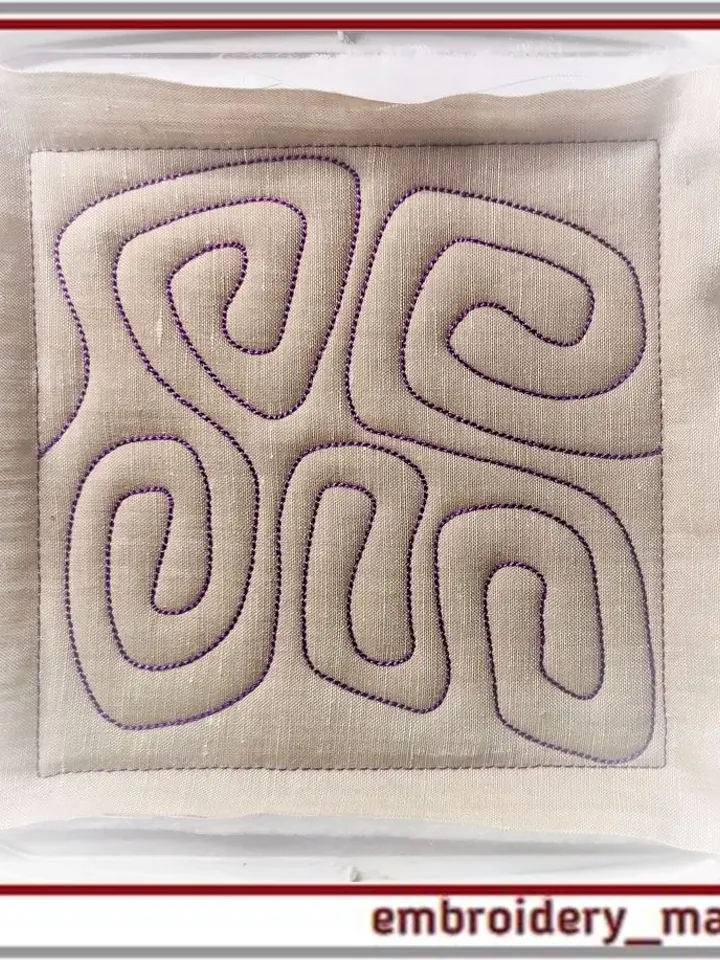 Quilt block and border 15 Machine embroidery design
