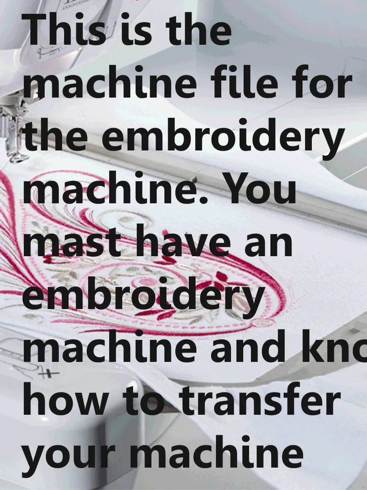 Floral Bicycle machine embroidery deisgn
