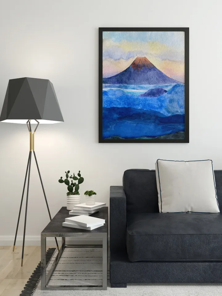 Abstract paintings • Rolling mountain tops , Wall Art, mountains