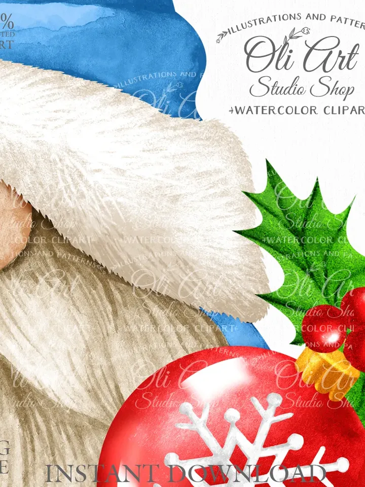 Christmas gnome. Shristmas lantern. Cute Characters, Hand Drawn graphics. Digital Download. OliArtStudioShop