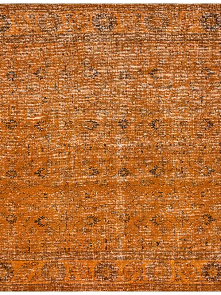Orange Turkish Rug for living room, Handmade Orange Rug, 163 x 256 cm ,Hand made Carpet
