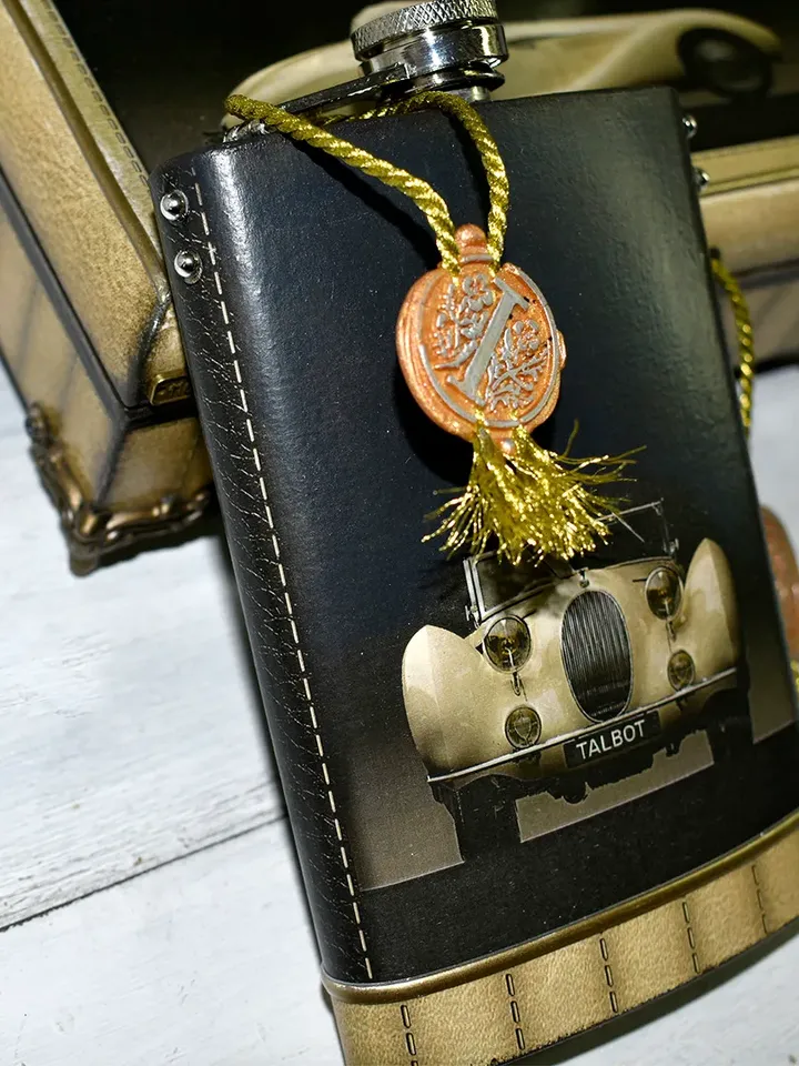 TALBOT metal flask for drinks