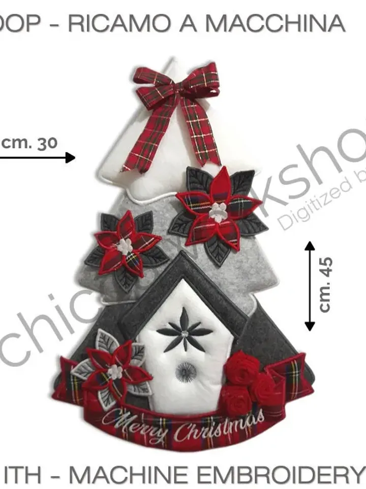 ITH - Christmas Tree - Ricamo a macchina