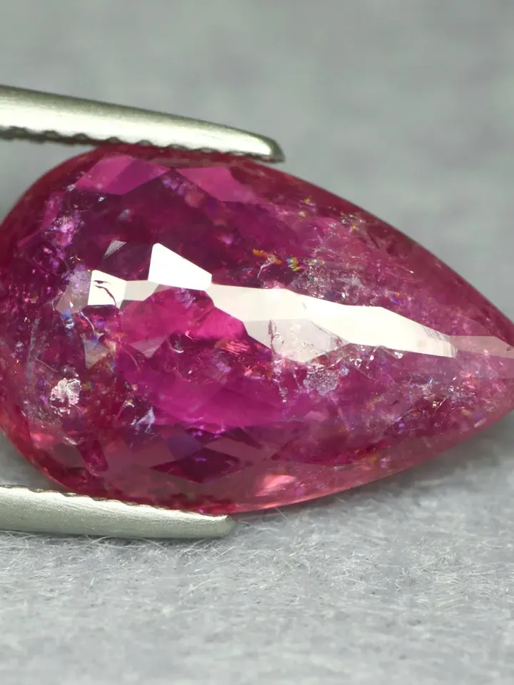 4.30 CT Lovely ! Cranberry Reddish Pink Copper Bearing Unheated 100% Natural Paraiba Tourmaline