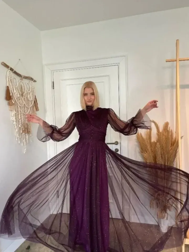AHUNARE HIJAB - Wedding Dress, Muslim Evening Gown, Nikah, Islamic Wedding, Engagement, Bridesmaid