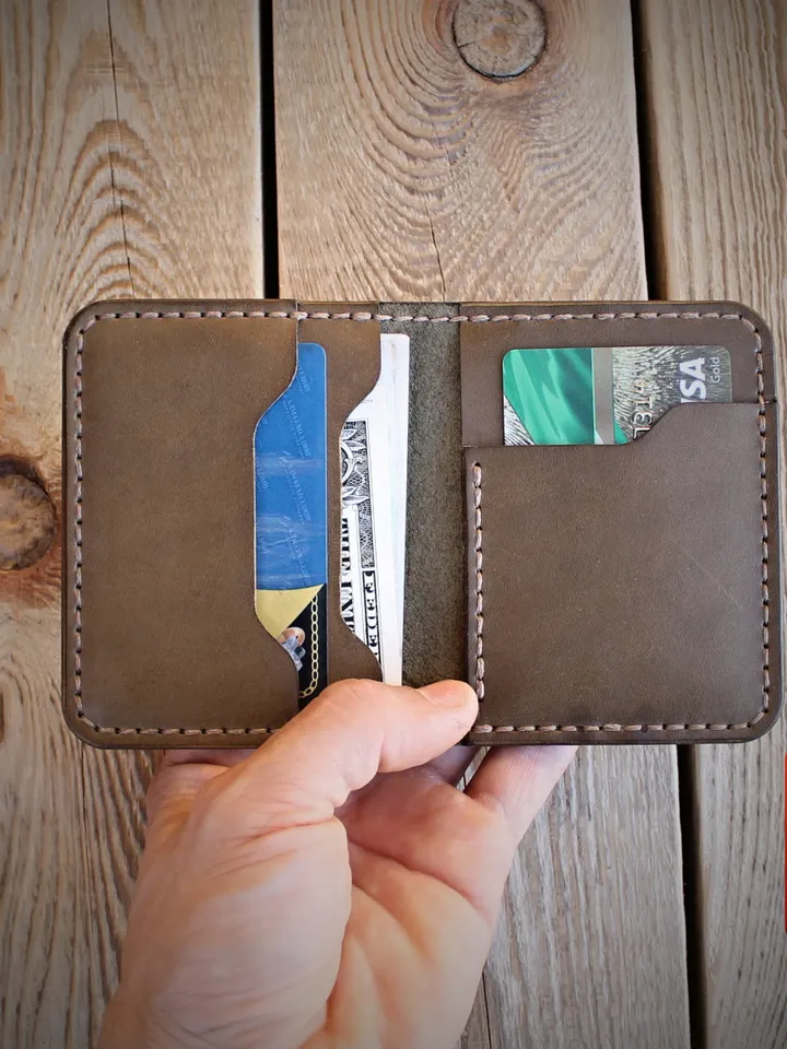 BF-leather pattern - simple bifold wallet. Download pattern PDF/SVG.