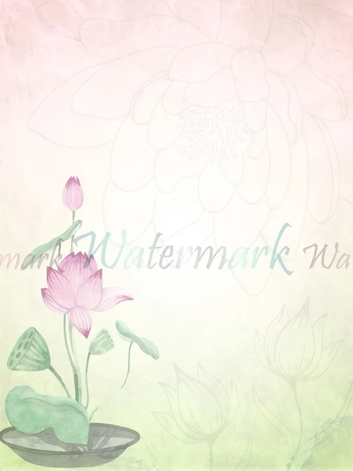 Lotus Writing Paper | Lotus Stationery Set | Pink Lotus Pages | Zen Writing Paper | Junk Journal | Meditation Paper | Letter Writing Paper