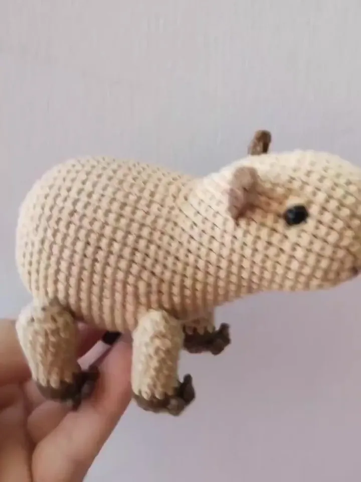 Crochet capybara pattern, amigurumi capybara pattern, crochet capybara