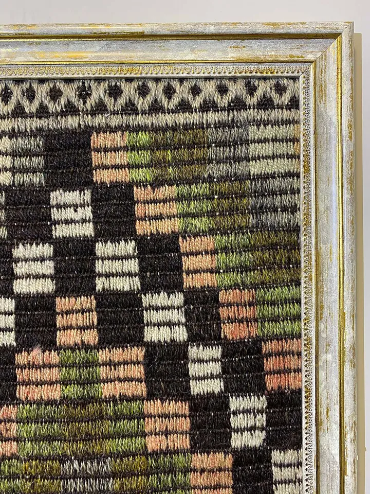 Vintage wall kilim art, unique hand-woven woolen kilim on the wall, home decor , 50x70 cm