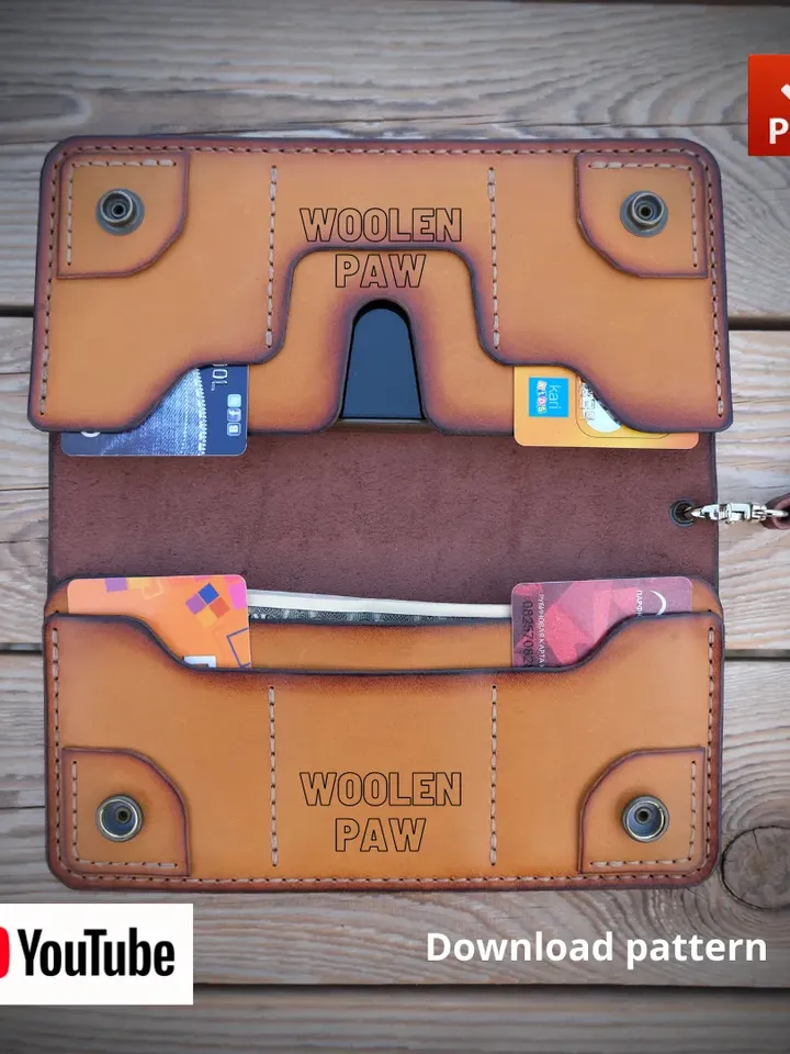 PDF pattern to make a Big Wallet. PW6