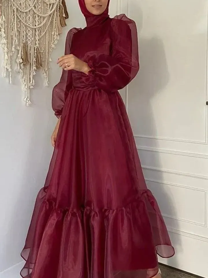 AHUNARE HIJAB - Wedding Dress, Muslim Evening Gown, Nikah, Islamic Wedding, Engagement, Bridesmaid