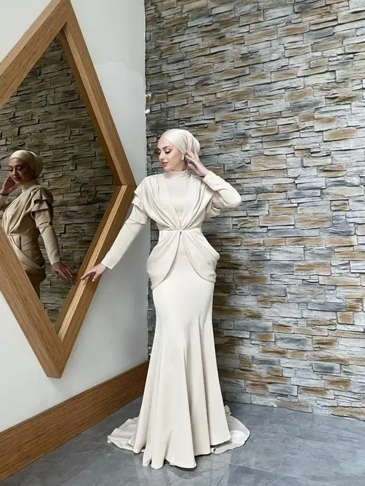 AHUNARE HIJAB - Bridesmaid Dress, Muslim Evening Dress, Nikah, Islamic Wedding, Engagement, Bridesmaid, , Prom Dresses, Long Dress,