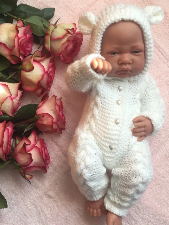 Overall for baby born girl. Overall for baby born boy. Bear overall. White overall. Clothing for newborn. Overall with ears. Gift for baby.