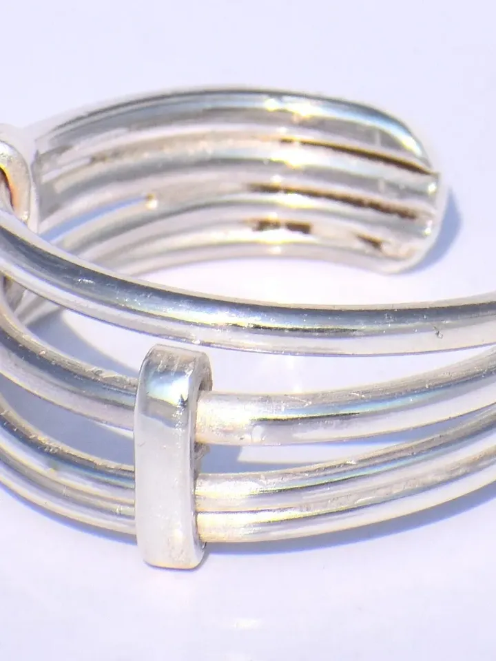 Chunky Band Ring, Weave Ring, Twist Ring, Handmade Ring, 925 Sterling Silver Ring, Dainty Ring, Fidget Ring, Meditation Ring, Gift For Women