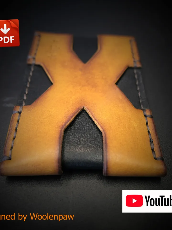 X-Pocket wallet - leather wallet by Woolenpaw MW5