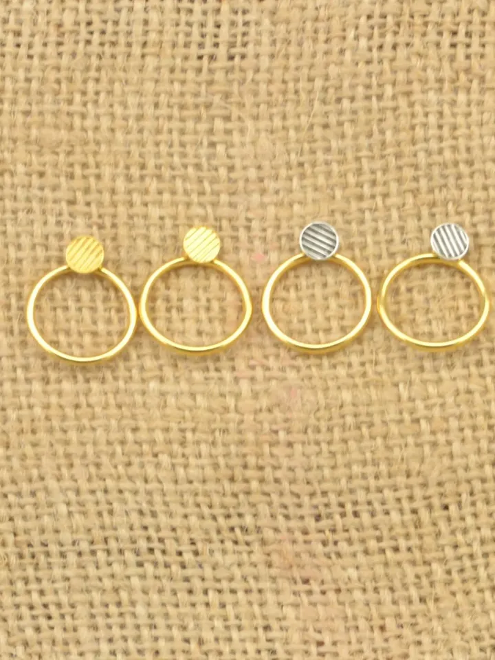 Dainty Circle Ear Jackets, Tiny Round Studs Gold or Silver, Small Open Circle Geometric Earrings, Trending Earrings Women, Minimal Jewelry