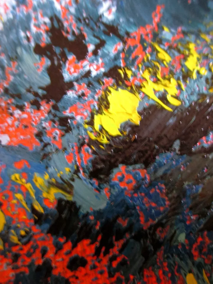 Rocky Mountains Painting ORIGINAL OIL PAINTING on Canvas, Landscape Painting Original Impressionist Art by "Walperion"