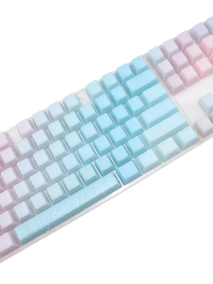 pom keycap jelly keycap Jelly POM Keycaps Rainbow Keycaps blue pom keycap pom Blank keycaps
