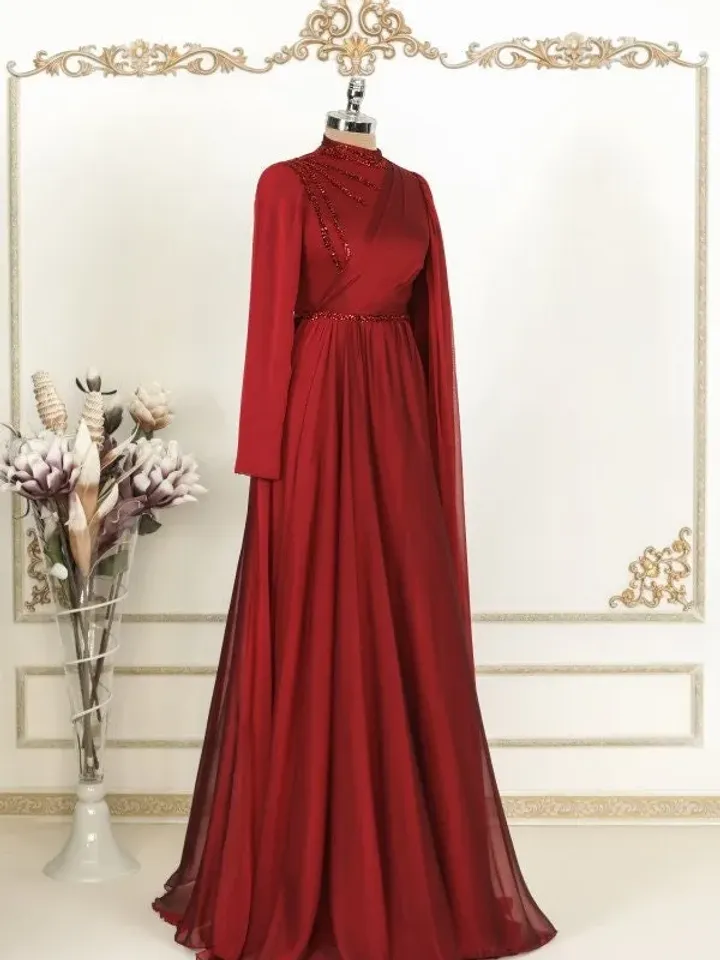 AHUNARE HIJAB - Wedding Dress, Muslim Evening Gown, Nikah, Islamic Wedding, Engagement, Bridesmaid