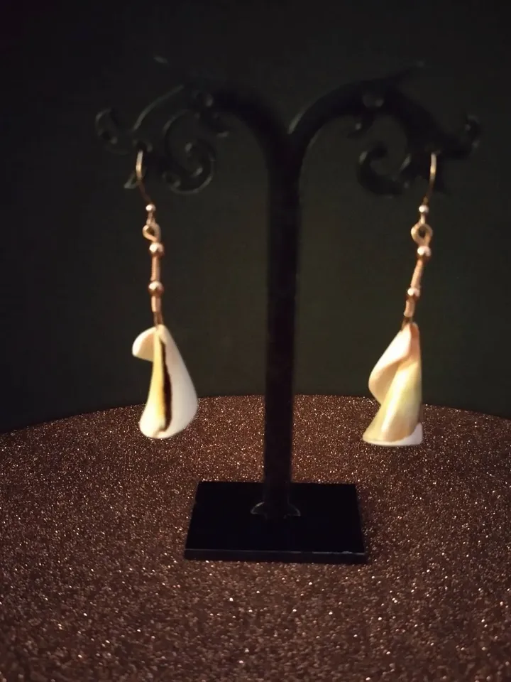 Earrings with shell