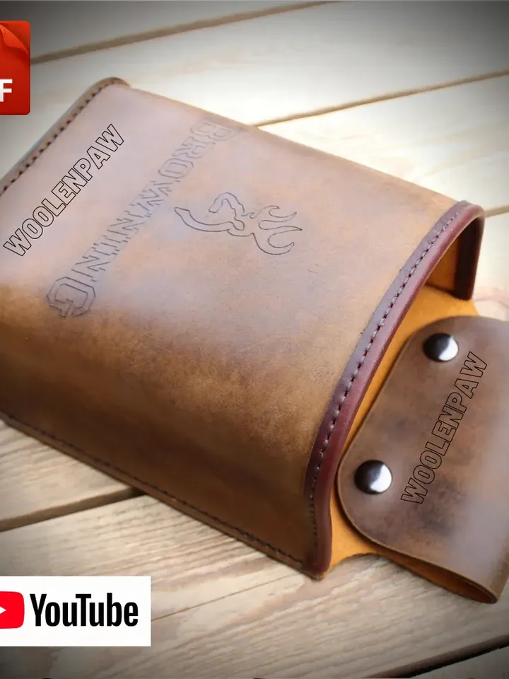 Leather pattern - shotgun ammo pouch. BG19