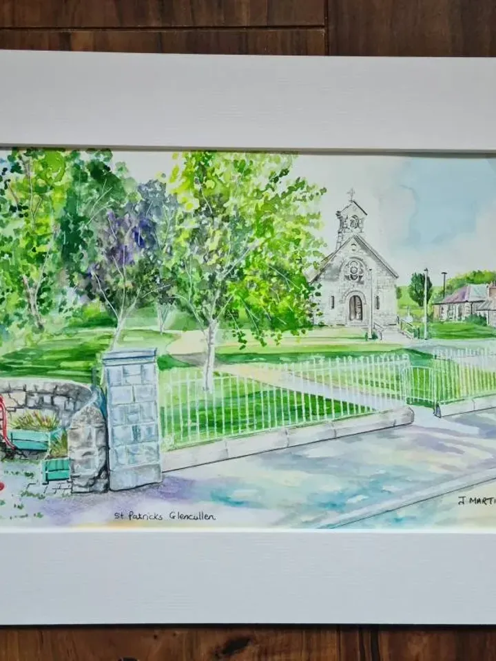 St Patricks Church, Glencullen, Dublin, unmounted, unframed