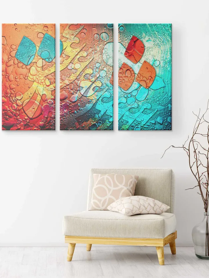 Persian Love - 3 Piece | Persian Wall Art | Persian Calligraphy Wall Art | Traditional Persian Gift | Persian Art