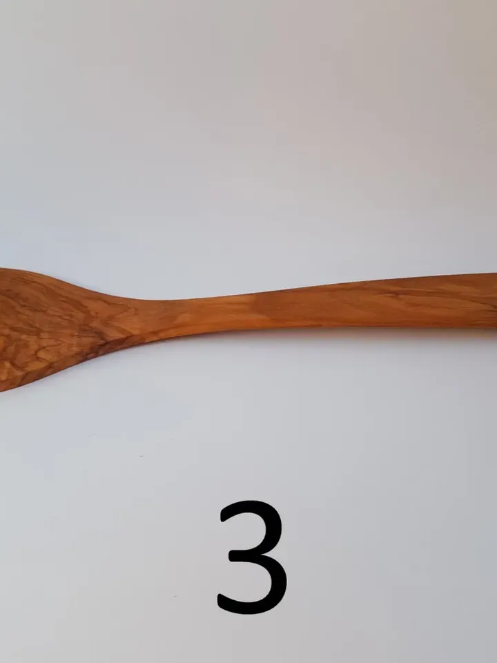 Very Large Olive Wood Spatula WOK - In 3 Versions 37 cm / 14.56" - Handmade in Albania - Cooking Equipment - 100% Bio Products