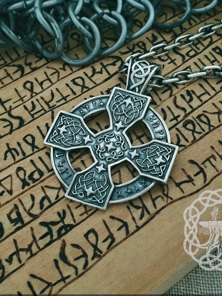 Celtic Cross Pendant, Sterling Silver Celtic Pendant, Celtic Necklace, Celtic Jewelry