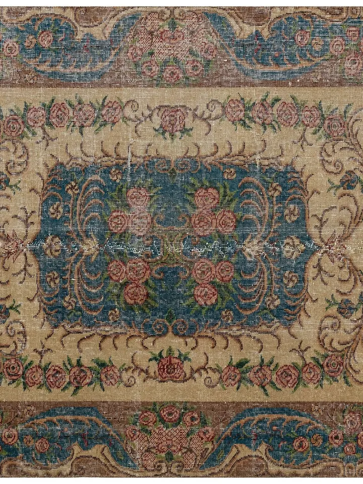 Turkish Rug, Natural Turkish Rug, Boho carpet, Oushak carpet, Home decor, Bohemian Kilim, 143x240 cm , 4,7x7,8 ft
