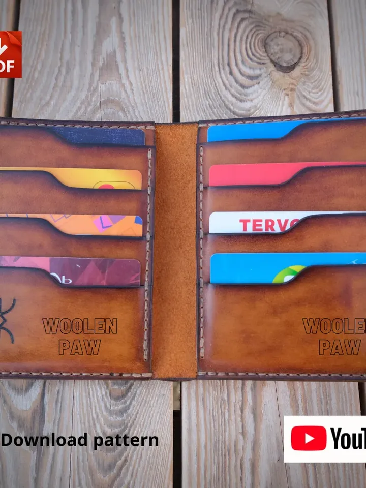 PDF template to make a Passport wallet. PW4