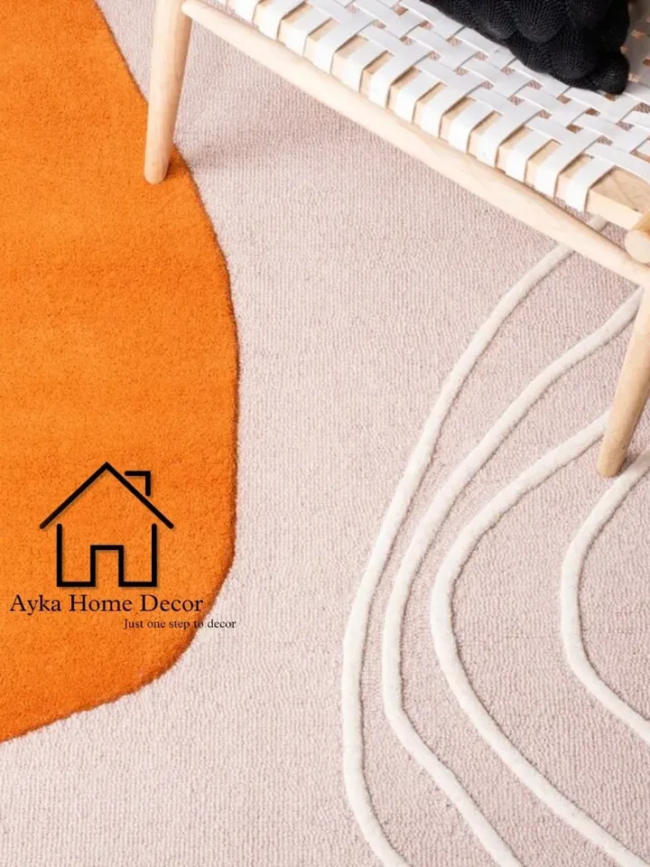 Ayka Daver collection 100% Pure Woolen Area Rug For Hall Kitchen Living Room Bed Room Bath Room Dining Room Kids Room Carpet / Christmas