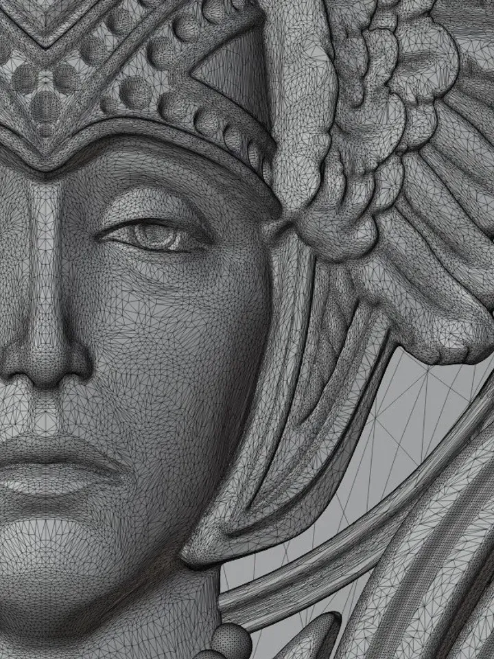 3D Model STL CNC Router file 3dprintable Valkyrie panel