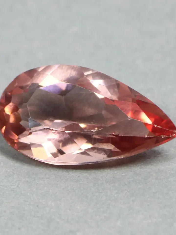 1.26 CT Fantastic Fire Pear Cut 100% Natural Red Apatite Gemstones