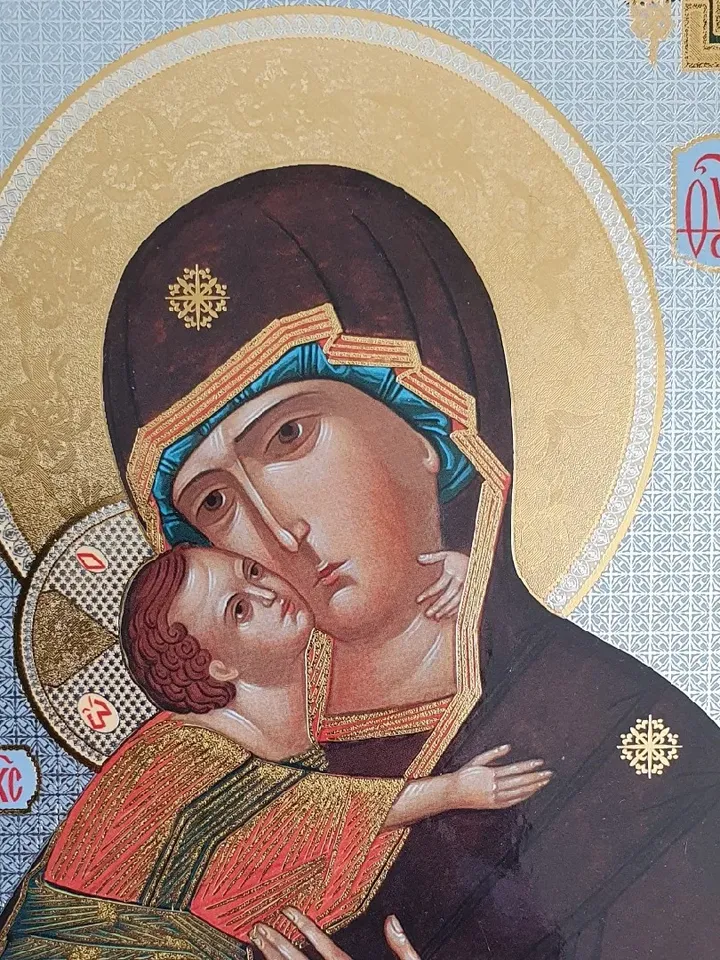 Vladimir Mother of God | The Virgin of Vladimir | Orthodox wooden icon 7.09x8.66" free shipping