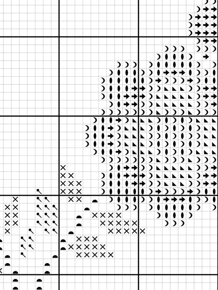 Floral Wreath cross stitch pattern. Flower frame cross stitch. Modern cross stitch.