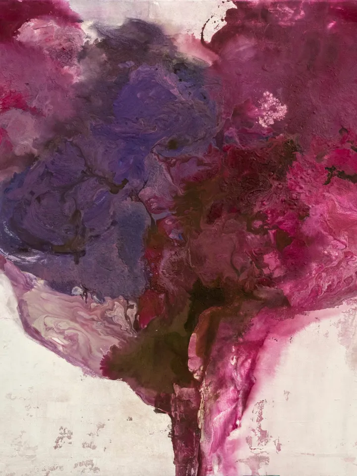 Extra Large Square Painting Pink, Fluid Abstract Painting Pink, Original Abstract Pink on Canvas, Fluid Textured Wall Art, Flui Art