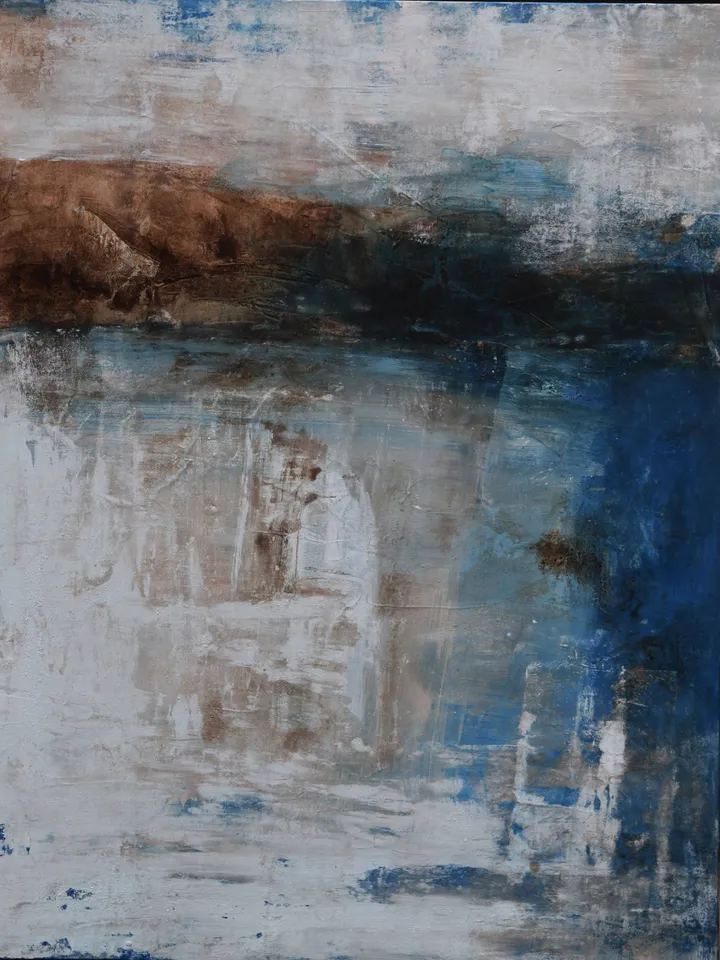 Abstract Painting.Painting on canvas original. Original painting. Modern painting.Blue Painting.Wall Decor.Landscape Painting.Blue
