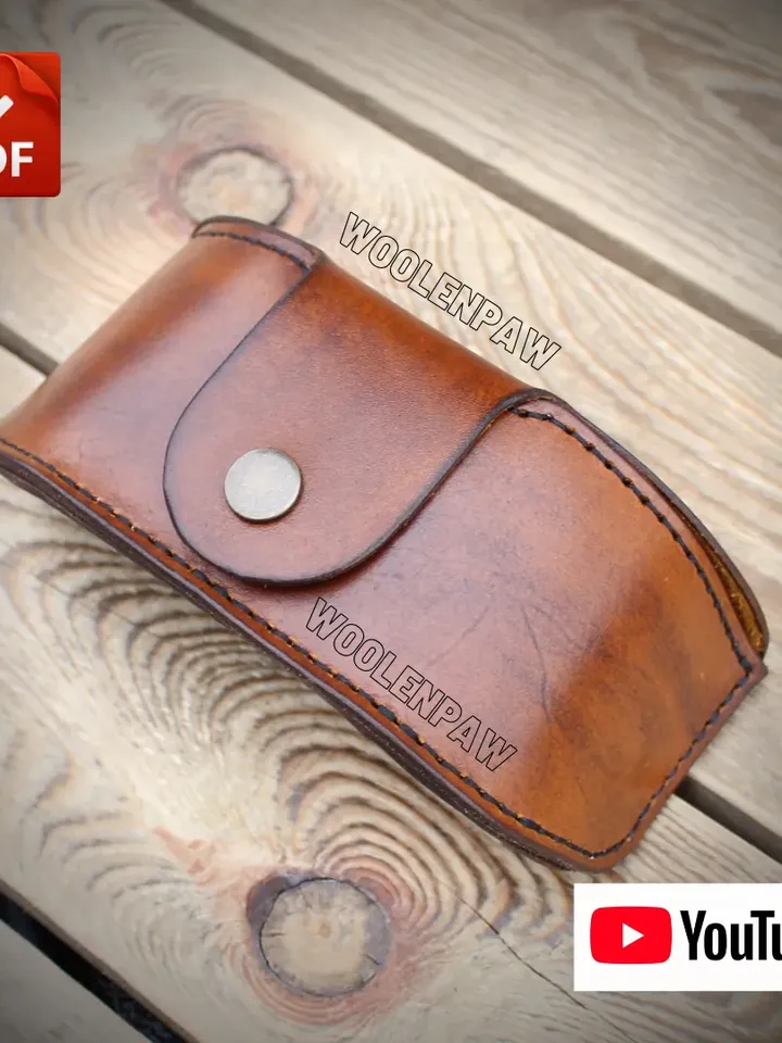 Sunglasses case - tutorial - leather pattern. OHT8