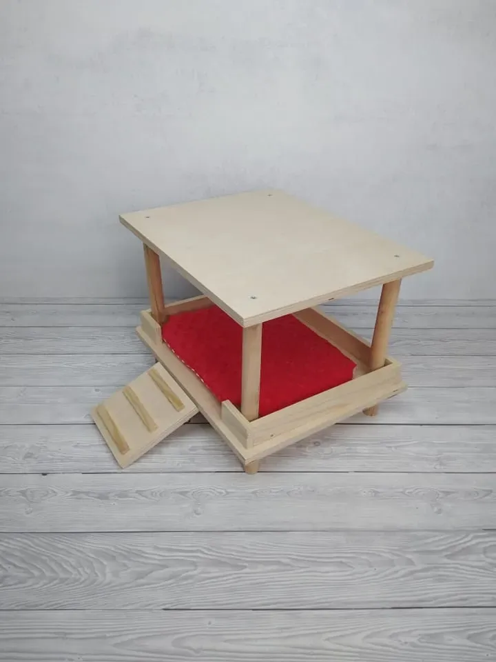 Wooden guinea pig hideout, guinea pig cage accessories, rabbit hidey house, rabbit bed wooden, rabbit house
