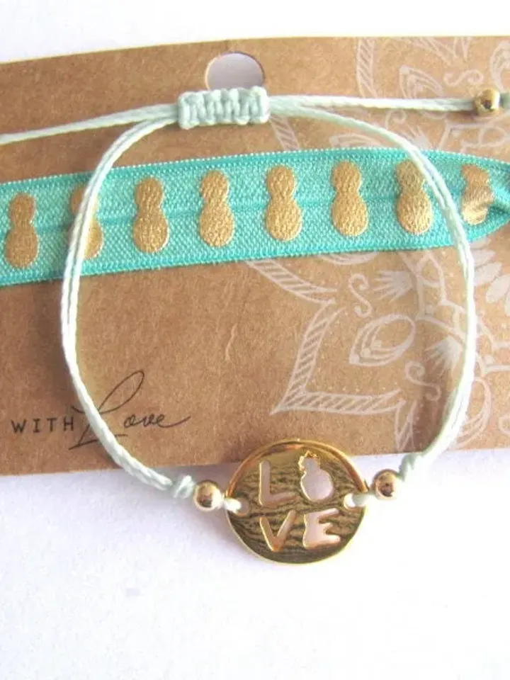 bracelets set, boho bracelets, elastic bracelet, summer bracelets, hippie bracelet, ananas bracelet, pendant ananas, bracelets, friendship