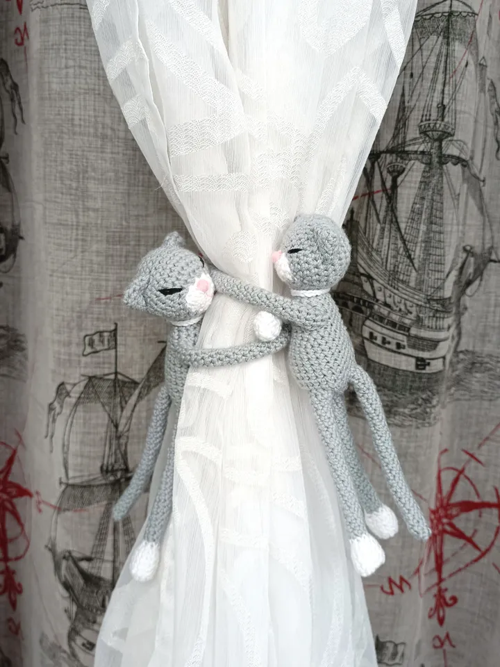 nursery decoration Funny curtain tie back in the form of a toy animal, nursery decor, window decoration