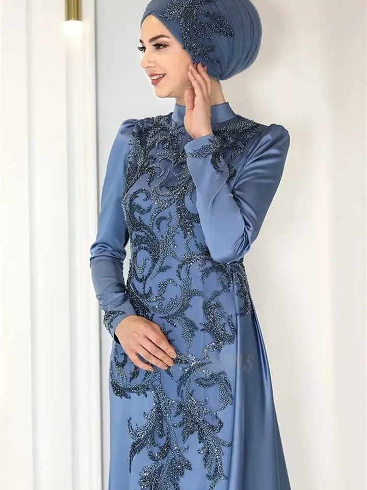 AHUNARE HIJAB - Wedding Dress, Muslim Evening Gown, Nikah, Islamic Wedding, Engagement, Bridesmaid