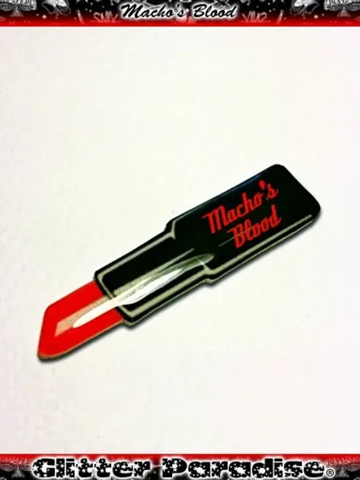 Macho's Blood - Pin - Red Lipstick - Feminism - Feminist - Girl Boss - We Can Do It - Empower - The Future is Female - Glitter Paradise®